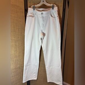 White Straight Leg Jeans